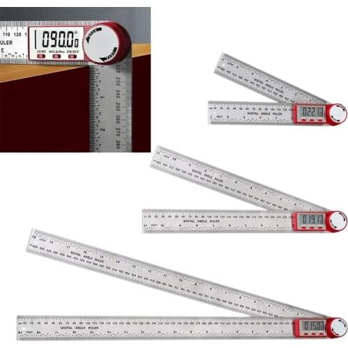Digital Angle Ruler Meter 0-200/300/500mm Ruler Inclinometer Electron Goniometer Protractor Angle Finder Scale Measuring Tools