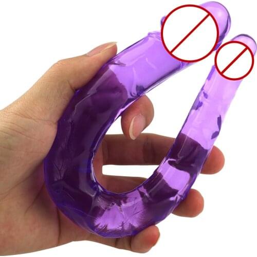 Fetish Lesbian Double Heads Dildo Women Masturbation Anal Dildos for Female Masturbator Sex Toy