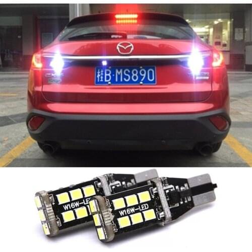 2Pcs T15 921 912 W16W 15 LED Car Reverse Light No Error Backup Lights For Mazda 6 8 CX-3 CX3 CX-5 CX5 8 CX 5 M8 RX8 M5