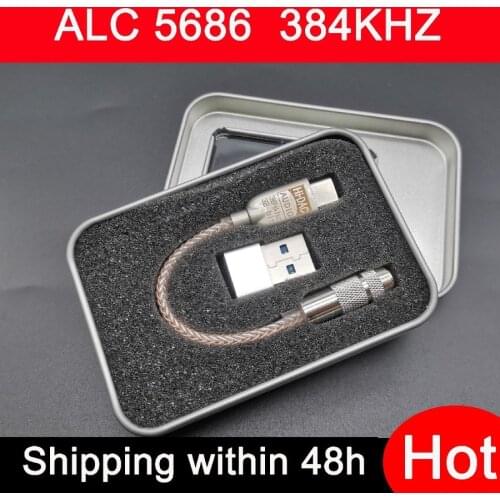 Hi-Res Type-C To 3.5 Jack ALC5686 chip HiFi Digital Audio Decoding DAC Sound Card Earphone Audio cable For Huawei mate20 30pro