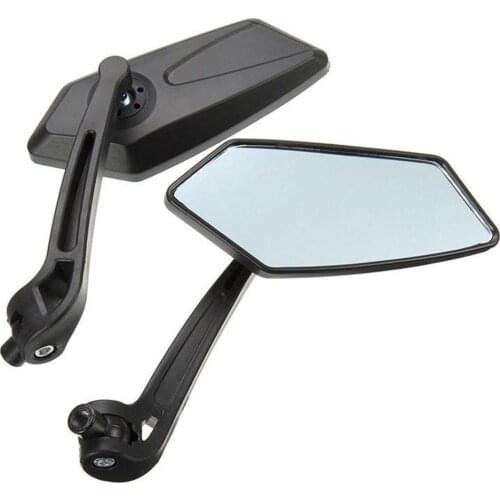 2Pcs 8/10mm Universal Motorcycle Handlebar Rear View Side Mirrors Replacements Handle Bar Accessories