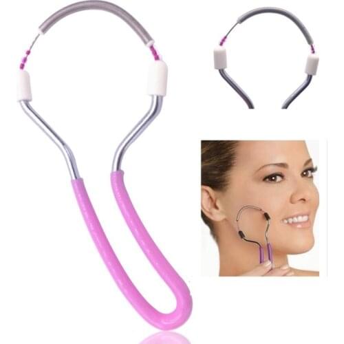 Mini Facial Hair Remover Spring Threading Face Defeatherer Hair Removal Epilator DIY Makeup Beauty Tool for Women Cheeks Eyebrow