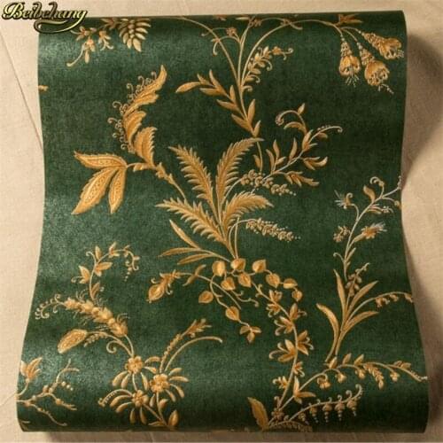 Beibehang American Countryside Pastoral Nonwovens Wallpaper 3D Stereo Relief Living Room Bedroom Background Wallpaper