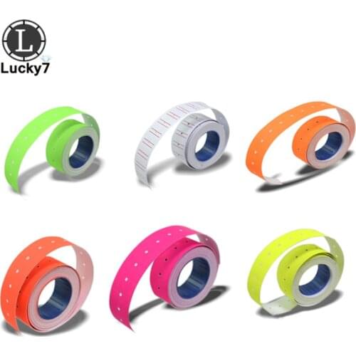 One Roll Adhesive Price Labels Paper Tag Price Label Sticker Single Row for Price Gun Labeller 6 Color Suitable for grocery