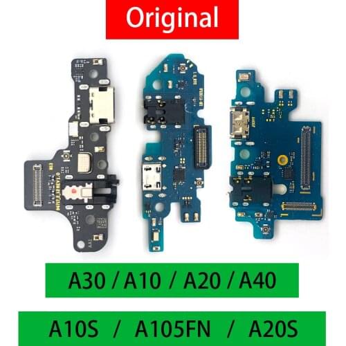 Original Genuine New USB Charging Port Connector With Microphone Flex Cable For Samsung A10 A10S A20 A20S A21 A30 A40 A50 A105FN