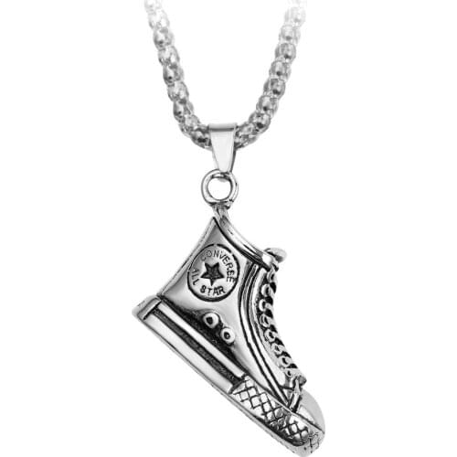 Necklaces for Women Necklace Hip Hop Jewelry For Sports Men Fashion Antique Basketball Shoes Pendant