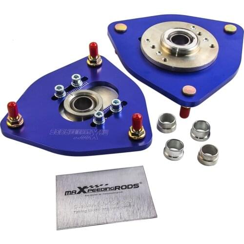 2PCS Front Shock Absorber Top Mount Camber Plate for Subaru Impreza 2002-2007 WRX GDB