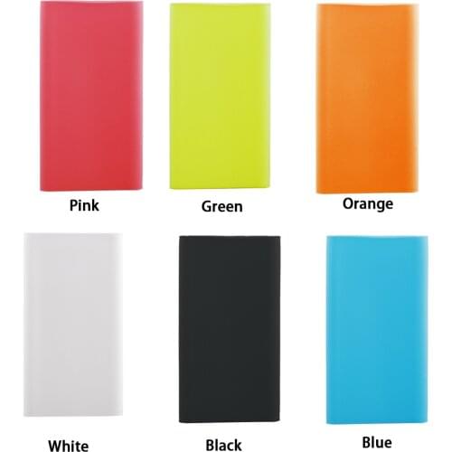 Portable Silicone Power Bank Case External Battery Cover For 10000mAh Xiaomi Power Bank