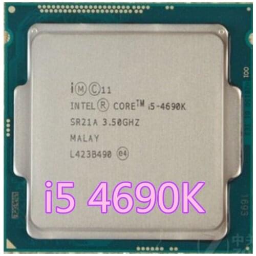 Intel Core I5 4690K i5 4690K 3.5GHz/ 6MB/ Socket LGA 1150 Quad-Core CPU Processor I5-4690K SR21A
