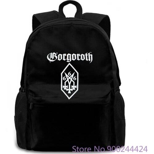 Gorgoroth Band The Sin Of Satan Logo Black Hip Hop Loose women men backpack laptop travel school adult student