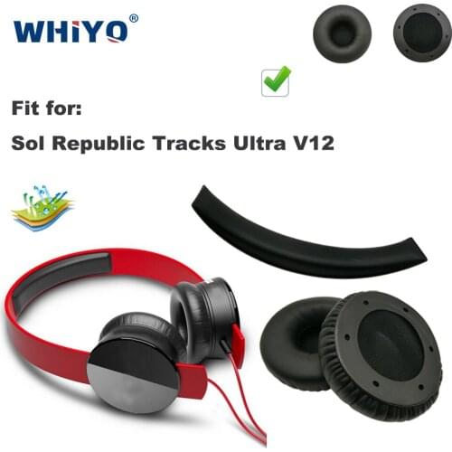 Replacement Ear Pads for Republic Tracks Ultra V12 V 12 V-12 Headset Parts Leather Earmuff Earphone Sleeve Cover