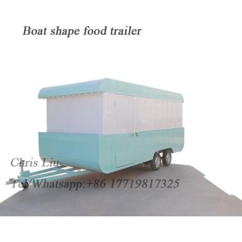 Food cooking trailer bakery food cart trailer portable food cart food service cart for sale