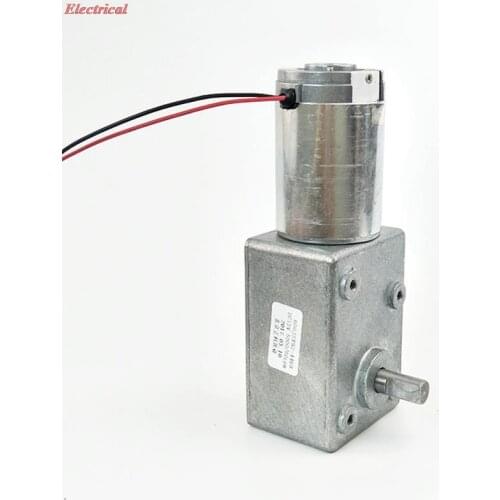 1pc Turbine Shaft Turbo-Worm Gear Reduce 12V 24VDC Motor Reversible High Torque Self-Lock 1RPM 5RPM 10RPM 15RPM 30RPM 60RPM