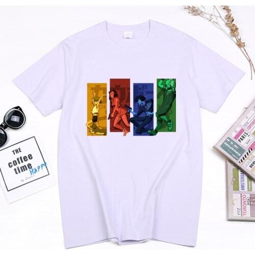 Reminiscence Anime Cowboy Bebop Tshirt 90s Funny Cartoon Spike Spiege Graphic Tops Tee Streetwear Harajuku Otaku Female Clothing