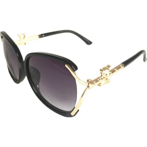 Brand Designer Sunglasses Fox Head Sun Glasses Female Eyeglasses Anti-UV Spectacles Oversize Frame Eyewear Goggles Adumbral A