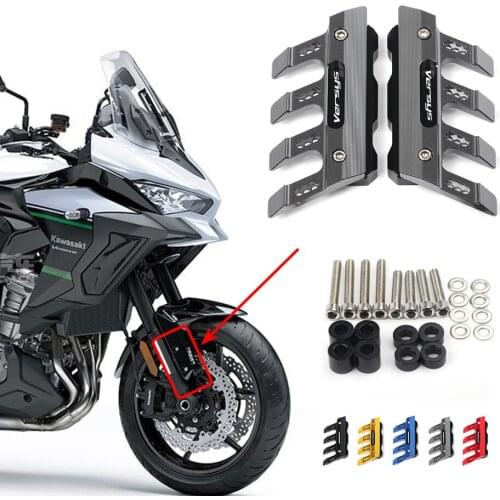 For Kawasaki VERSYS1000 Motorcycle Mudguard Front Fork Protector Guard Block Front Fender Anti-fall Slider Accessories