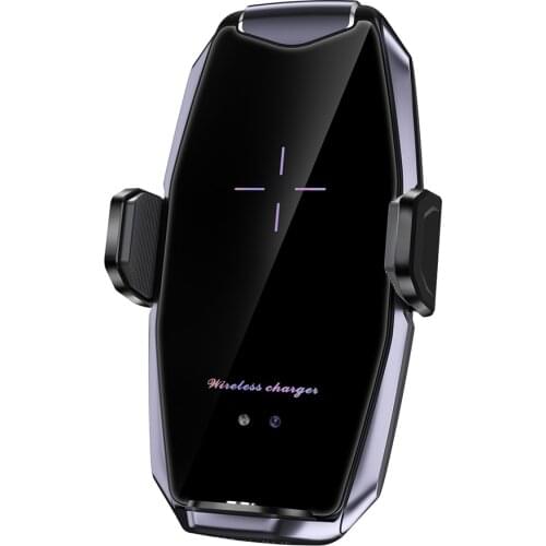 Fast Wireless Car Charger Phone Holder for iPhone 11 12 Auto Clamping Wireless Induction Charger Mount In Car for Samsung S20