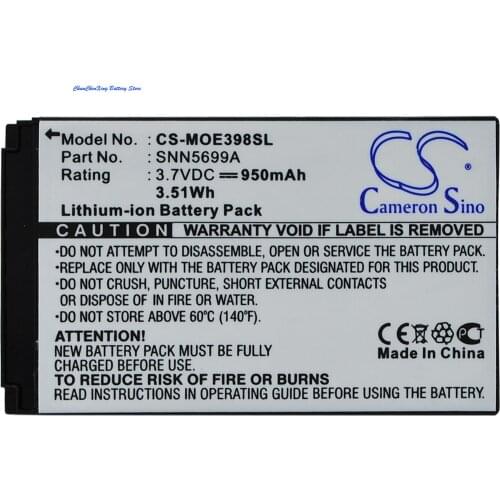 Cameron Sino 950mAh Battery SNN5699A for Motorola C150, E398, ROKR E1, ROKR E3, V810