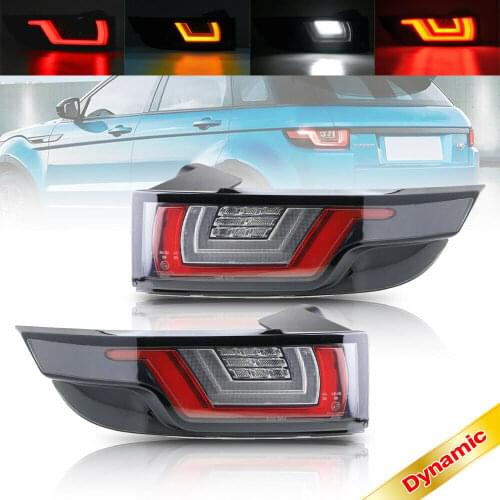 Dynamic LED Taillight For Rang Rover Evoque 2012-2018 4IN1 Turn Signal Reverse Running Lamp