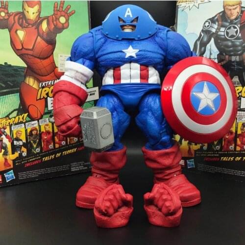 MS Select DST Juggernaut Captain American With Hammer Custom 9" Loose Action Figure