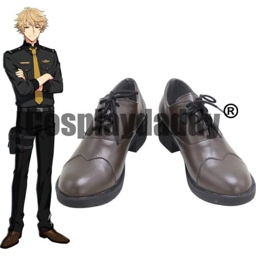 HELIOS Rising Heroes South Sector Rookie Will Sprout Game Cosplay PU Leather Flat Lace-Up Oxford Shoes X002