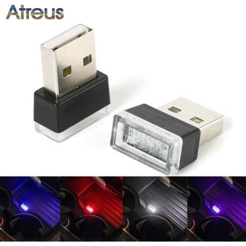 Car Interior Mini LED USB Atmosphere Light for Audi A4 B8 B6 B5 B7 B9 A3 8P 8V 8L Q5 Q7 A5 A6 C6 C5 C7 A1 TT A8 D3 Accessories