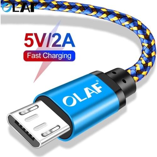 OLAF Micro USB Cable 1m 2m 3m Fast Data Sync Charging Cable For Samsung Huawei Xiaomi LG Andriod Microusb Mobile Phone Cables