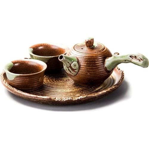 Ceramic Tea Set With 2 cups 1 Tea pot Chinese Kung Fu Tea Cup Teapot Garden Cup Teapot Tea Pot Drinkware Tea Ceremony Durable