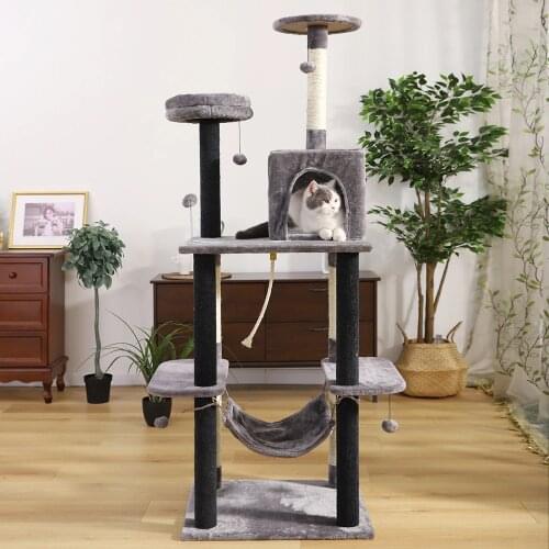 RU Fast Delivery Cat Tree House Tower 11 Kind Cat Climbing Condo Scratcher Posts for Cat Kitten Cat Jumping Toy with Ladder Play