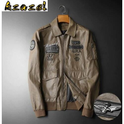 Trendy New Mens Autumn Winter Fashion Leather Jacket Men Slim Handsome Aviator PU Leather Jackets Youth male Motorcycle Coat