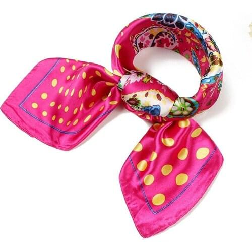 Square scarfs silk scarf Foulard Luxury Scarfs NeckerChief 60CM designer handkerchief spring muffler dots BC01