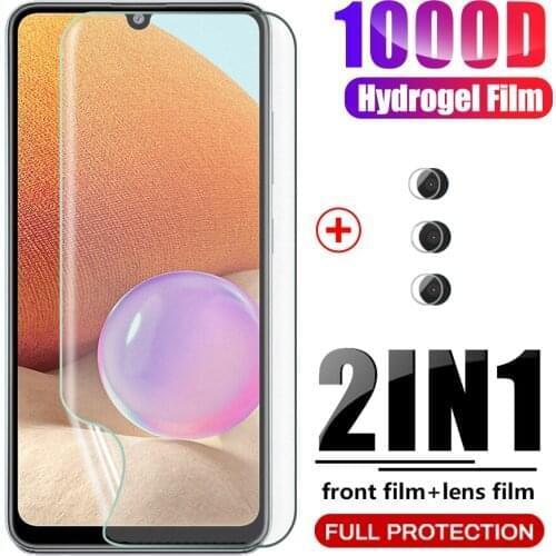 Matte sumsung a32 hydrogel film for samsung galaxy a32 a 32 32a film hd anti-scratch screen protectors camera lens film 5g