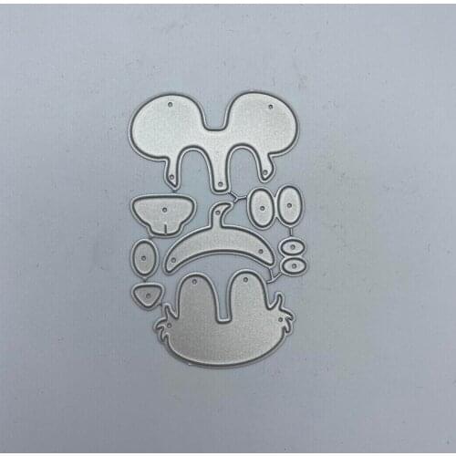 Cute chipmunks avatar metal dies cutting dies for scrapbooking paper card making 2019 new knife Die Template Craft Dies