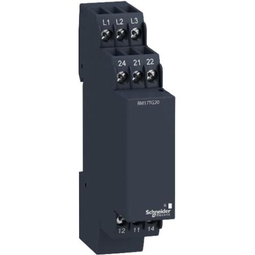 RM17TG20 Modular 3-phase supply control relay, 5 A, 2 CO, 208...440 V AC