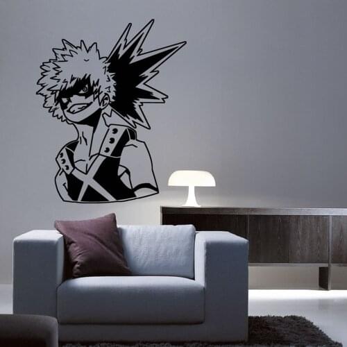 Cartoon My Hero Academia Wall Stickers Animal Lover Home Decoration Accessories Living Room Bedroom Home Party Decor Wallpaper