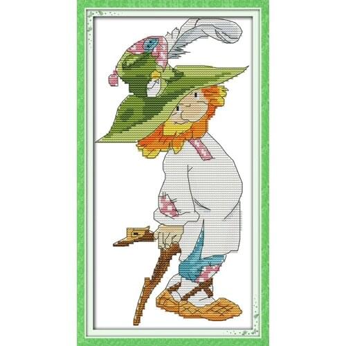 The little old man spirit cross stitch kit 14ct 11ct count print canvas stitches embroidery DIY handmade needlework plus