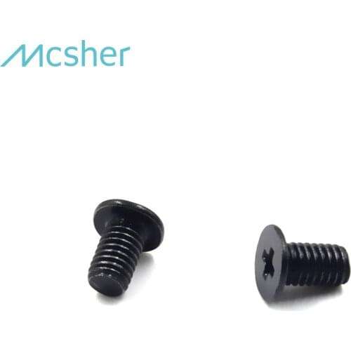 50pcs M3 x 5mm Laptop Notebook 2.5" SSD HDD Screw Phillips Flat Wafer Head Black Zinc