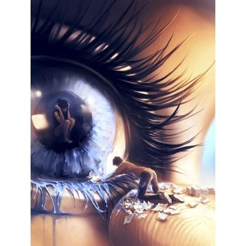 New Diamond Painting "Abstract Eyes" Square/Round Diamond Wall Decoration Inlaid Resin Embroidery Craft Cross Stitch