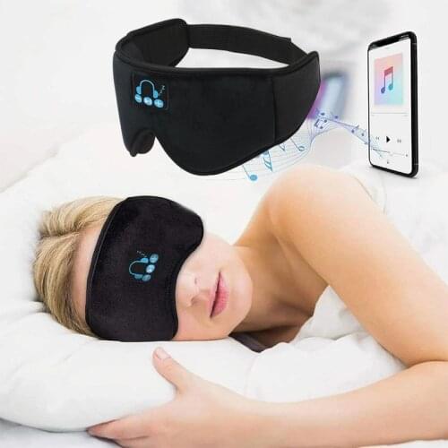 New 3D headphone wireless music sleep artifact breathable eye mask Bluetooth v5.0 headset call manufacturers
