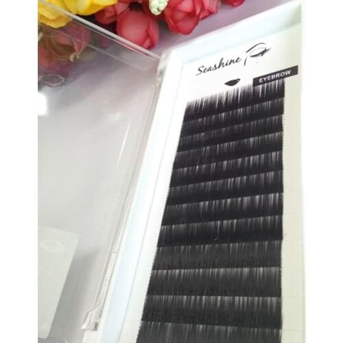 Wholesale Human Hair Permanent Eyebrow Hand Made 1 Tray /Set Human Hair Kits Brows Eyebrow Extensions Makeup Beauty