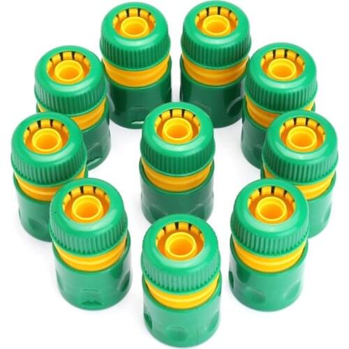 10Pcs Hose Garden Tap Water Hose Pipe Connector Quick Connect Adapter Fitting Watering 1/2 inch