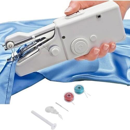 Portable Mini Hand Sewing Machine Household handheld Sewing Machine Electric Stitch Needlework Set for DIY Clothes Stitchin