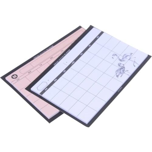 Simple Desktop Schedule Planner Monthly Plan Kawaii Mini Notebooks Office Supplies Work Efficiency Summary Organizer