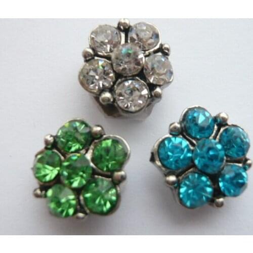 20MM buttons charm single molding DIY snap Jewelry with rhinestone metal snaps button fit ginger snaps bangles BT2189