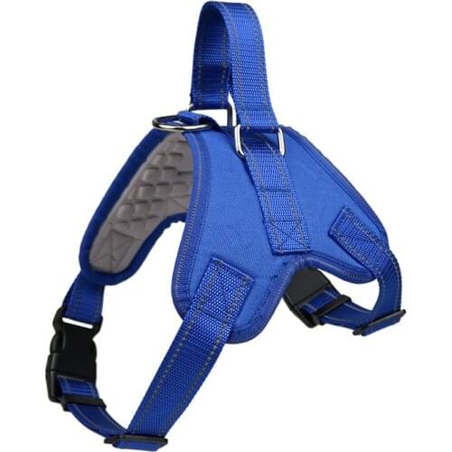 Dog Harness Oxford Reflect Light Adjustable Soft Breathable Chest Strap Dog Shawl Outdoor Walking Harness Pet Accessories