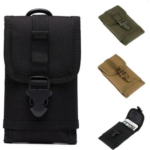 Durable Molle Phone Pouch Holster Tactical Belt Clip Bag for iphone Samsung Galaxy S6 S7 Xiaomi Huawei Hunting Accessories