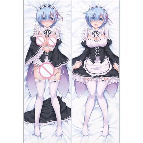 Japanese Anime Re:Zero kara Hajimeru Isekai Seikatsu Rem Sexy Hugging Body Pillow Case Pet Pillowcase Cover Modified 2way Tricot