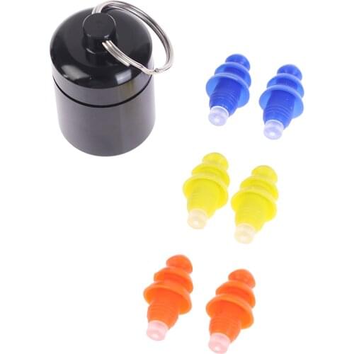 1 Pair Soft Silicone Noise Cancelling Earplugs Anti-noise Earplug For Sleeping