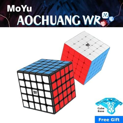 2020 Moyu AoChuang WR M 5x5 Magnetic Speed Cube moyu WRM 5x5x5 magic puzzle cubo magico Competition Kids toys