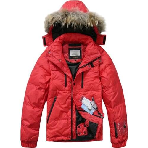 2020 New Arrival Winter Down Jacket Men Thick Warm Down Coats 90% White Duck Down Brand Hooded Fashion Down Jackets Coat For Man